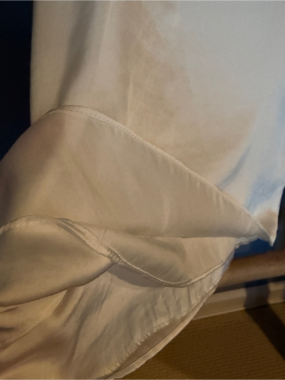 White Ruffle Silky Top - Picture 5 of 5